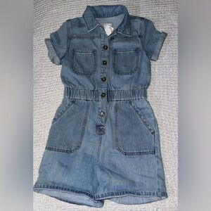 GB girls Denim Short Sleeve jumpsuit